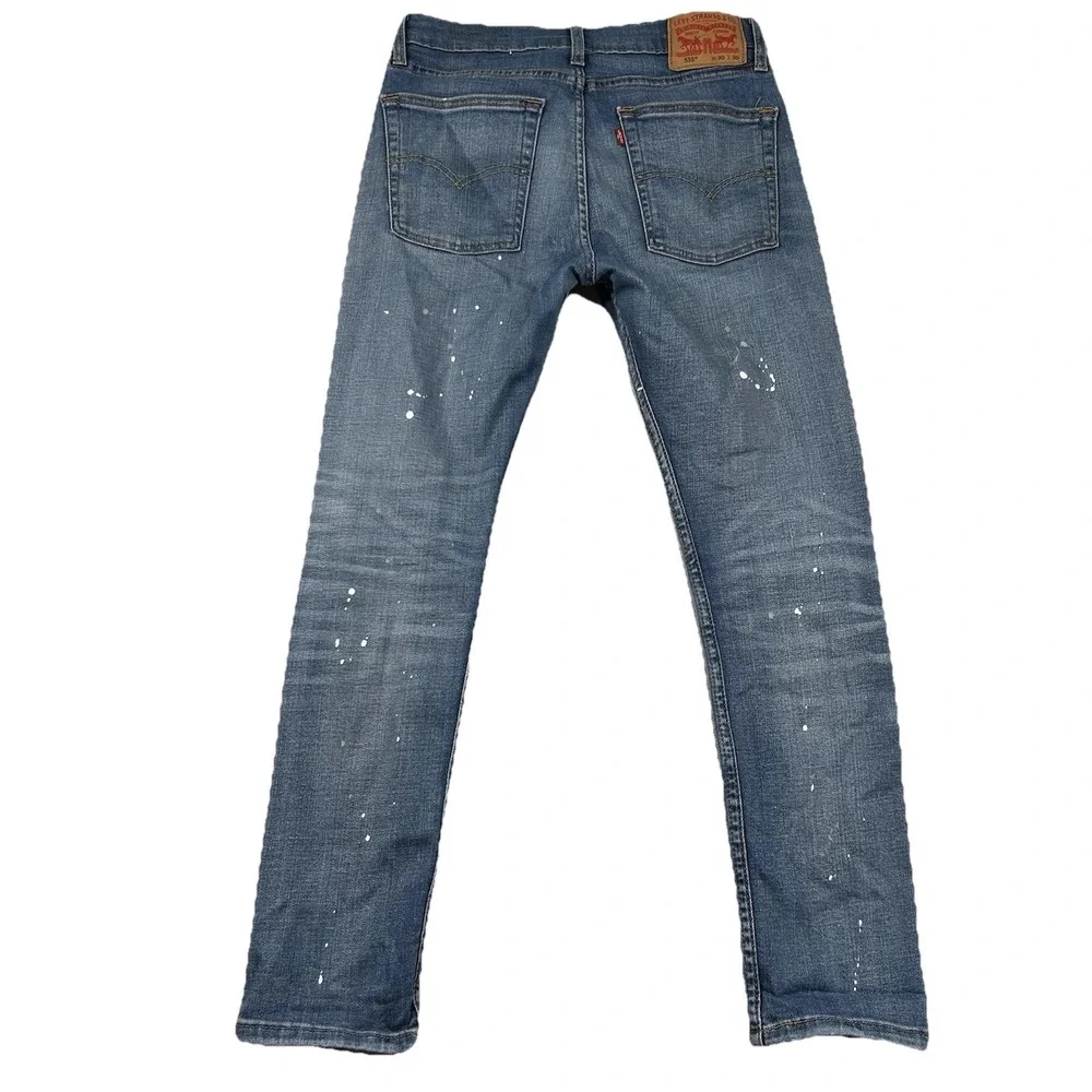 Levis 510 Jeans Mens 30x30 (fits 28x28) Slim Fit Ankle Punk Skinny Distressed